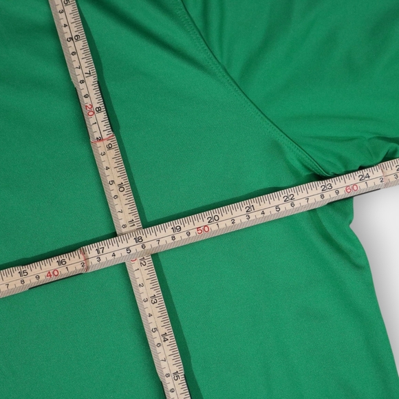 Nike Dri Fit Golf Swoosh Logo Green Short Sleeve Polo Athletic Shirt XL - Picture 5 of 8